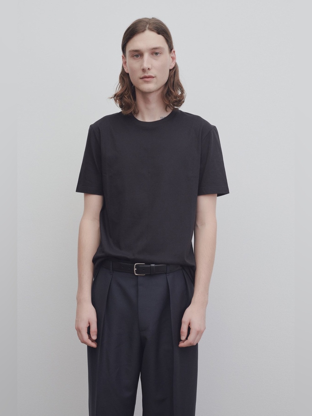 The Row Luke Men's Black Classic Minimal T-Shirt M